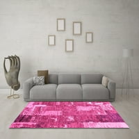 Ahgly Company Indoreni pravokutnik patchwork ružičasti prelazne prostirke, 7 '10'
