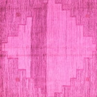 Ahgly Company Zatvoreni pravokutnik Oriental Pink Modern Dient Prostirke, 3 '5'