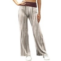 Zermoge ženske hlače na klirensu plus veličine Ženske udobne padžama hlače široka ležaljka Palazzo joga hlače casual labavi ispisane hlače za strugu