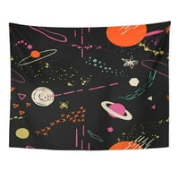 Šareno sa svemirskim zvijezdama galaksije sazvijestom preklapaju se za vašu zidnu umjetnost Viseća tapiserija