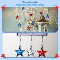 Perle za vrata 70-ih Decor Star of Star Sky Dekoracije za neovisnost Festival Dan viseći kućni dekor