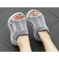 Avamo žene Stretch ortopedske sandale Otvorene prste prozračne platforme cipele za pranje rublja veličine 4,5-8. Crno-bijelo 8.5