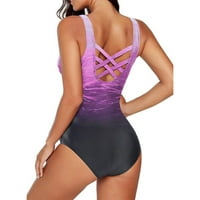 Poise Purple Womens Jedan kupaći kostimi Tržni kostimi za kupanje kupaćih odijela