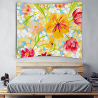 Biljna cvjetna tapiserija Viseći tapiserije za kuću, spavaću sobu, radno mjesto, spavaonica ili ukras