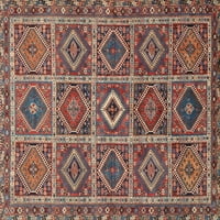 Ahgly Company u zatvorenom pravokutniku Tradicionalni šafran Red Perzijski prostirke, 8 '12 '