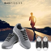 Badpiggies Bez cipela za odrasle muškarci i žene, vodootporni silikonski ravni elastični atletski trčanje