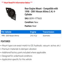 Zadnji nosač motora - kompatibilan sa - Nissan Altima 2.4L 4-cilindar 2000