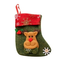 Božićni ukrasi zatvoreni kućni dekor Božićne čarape Poklon torba Mala butika Candy Dekoracija poklon