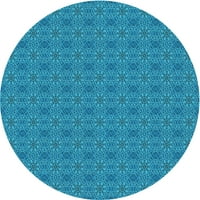 Ahgly Company u zatvorenom okruglom uzorkovima plave oči Plave prostirke područja, 5 'krug