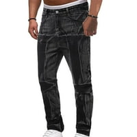 Prodaja čišćenja Men Ležerne prilike sa čvrstim modnim patentnim zatvaračem Custom Fit Jeans Hlače pantalone