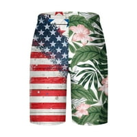Ljeto plus veličina pila za muškarce Ležerne prilike modne patchwork šorc sa džepovima Elastične strukske hlače na plaži Green XXXL poklon za odmor