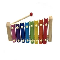Xylophone za mališane 1- godine, drvena beba xylophone sa djetetom sigurnim mlaznicama udaraljke Rano obrazovni muzički igrački poklon za dječje djevojke dječake
