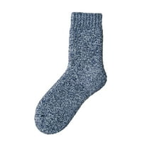 Puawkoer zimske čvrstoćene termalne čarape plišane srednje cijevi znoje apsorbiranje čistog pamučnog čarapa odjeće i dodaci kafa jednu veličinu kafa