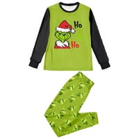 Grinch Božićne božićne pidžame za obitelj za obiteljski božićni PJS Podesiva setovi Classic Xmas Odeća