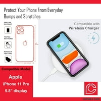 Capsule Case kompatibilan s iPhoneom Pro [Drop zaštita od udara udara udarna od karbonskih vlakana zaštitna crna fuse za iPhone Pro prikaz
