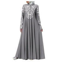 Ženske haljine Arap Jilbab Abaya čipkavica šivanje maxi kaftan haljina