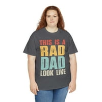 Rad tata Muška grafička majica smiješna košulja tate za očev dan, majica