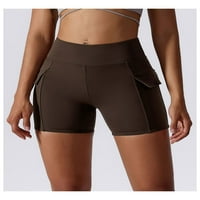 Visoko struk joga kratke hlače za žensku kontrolnu temmu Fitness Atletski trening trčanja Vježbajte