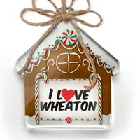 Ornament tiskani jedan oboren volim Wheatonov Božić Neonblond