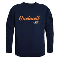 Bucknell University Bison Skripta Crewneck pulover Duks s dukserom Crna X-velika