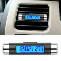 Sonceds u automobilu Digitalni LCD temperaturni sat Auto oprema Vremenski sat Zračni otvor za odvod