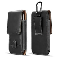 Luxmo vertikalni PU kožni kaiš za nošenje torbice za nošenje kućišta dizajniran za Samsung Galaxy A03S