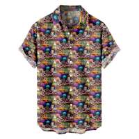 4. jula muške havajske majice USA Nacionalna zastava košulja grafička majica ovratnik 3D Print Party