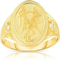 Floreo 10k žuti zlatni astrologija horoskop Zodijak znak ZODIAC, veličine 5-10