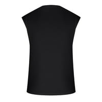 Muške majice Slim Fit 3D Neovisnosti Dan uzorak Print bez rukava okrugli vrat Pulover prsluk modni ljetni