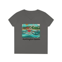 Majica V-izrez Huntington Beach Pier