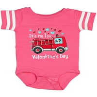 Inktastic To je moj 1. valni kamion za Valentinovo sa slatkim dalmatinskim poklonom dječaka za bebe