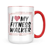 Neonblond i Heart Love Moj fitness walker krig poklon za ljubitelje čaja za kavu
