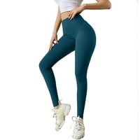 Frehsky Yoga kratke hlače Žene Modne joge trkačke gamaše čista boja elastična fitness pant s luknot