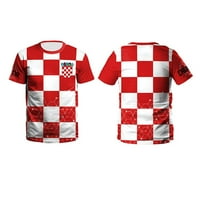 Wekity Svjetski kup nogometnog dresa Muška fudbalska košulja Hrvatska XL