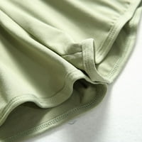 FINELYLOVE Hlače za hodanje Žene plijenske kratke hlače za žene High Squik Rise aktivnosti na otvorenom Čvrsta zelena l