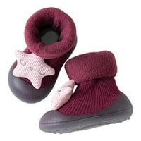 Djeca protiv kliznih cipela za bebe djevojke pamučne noktne kat čarape za bebe dječak gumeni jedini crtani zatvoreni čarape cipele platnene cipele za dječake