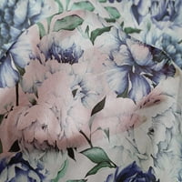 Onuone svilena tabby tamno plava tkanina cvjetna tkanina za šivanje tiskane plovidbene tkanine od dvorišta