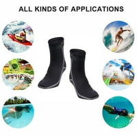 Vodene čizme Vodena sportska sportska zagrijavanje ronilačke čarape plivanje neoprenske čarape crna