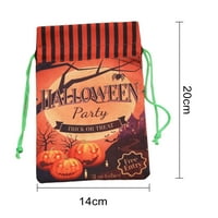 Yasu Halloween Torba za crtanje Halloween Candy Bag izvlačenje za višekratnu upotrebu bundeve vještica