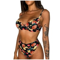Royallove ženski ljetni modni seksi tiskani V-izrez Halter Bikini kupaći kostimi Bikini Top