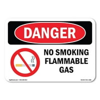 Znak opasnosti - bez pušenja zapaljivi plin