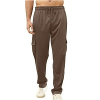 Hlače za vježbanje za muškarce Teretne hlače Jogger Duks pantalone elastične visoke struk teretane Atletičke