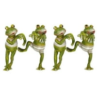 3D Creative Frog Statues Figurice, Dekoracija vješalica za sagraču, minijaturni bajki i terarijske bajke
