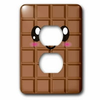 3Droza Kawaii Happy Milk Chocolate Bar - Slatka namirnice - japanski stil crtani anime karakter - priključak