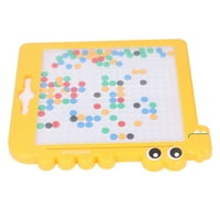 Buyweek magnetska tabla ploča za crtanje dinosaura oblikovana pločica sa magnetskom olovkom i perlama obrazovna igračka žuta