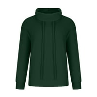 Ženske bluze i vrhovi Dressy - Čvrsta boja Ženska odjeća na prodaju Crew vrat dugih rukava jesen zeleni