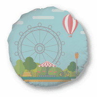 Balon za zabavu na kotačima Ferris Park Okrugli bacač Jastuk Jastuk za uređenje doma