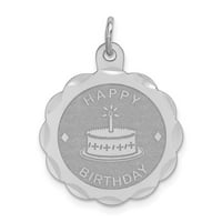 Čvrsti sterling srebrni srebrni rođendanski privjesak šarm