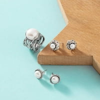Joolala solo ring kultivirani biser od srebrni prsten od srebra elegantan i elegantan dizajn - razni