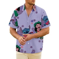 Havajske majice za muškarce kratki rukav lilo Stitch Najbolji prijatelj uzorak Aloha na plaži Majica